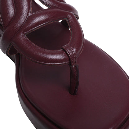 サンダル　ジプシー　ボルドー　37