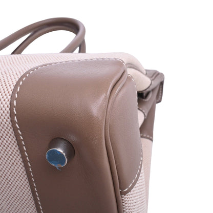 Birkin 35 Vauswift Toile Ash Etoupe SS □K engraved