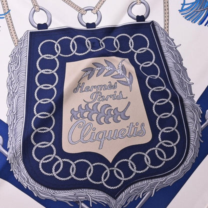 カレ90　クリケティス　シルク　ネイビー