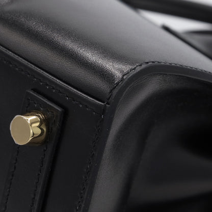 バーキン25　セリエ　ボックスカーフ　ブラック　GP　W刻印