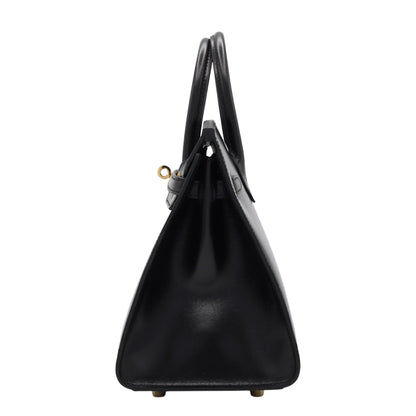 バーキン25　セリエ　ボックスカーフ　ブラック　GP　W刻印