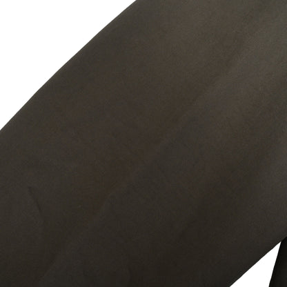 ステンカラーコート　コットン　レザー　カーキ　48