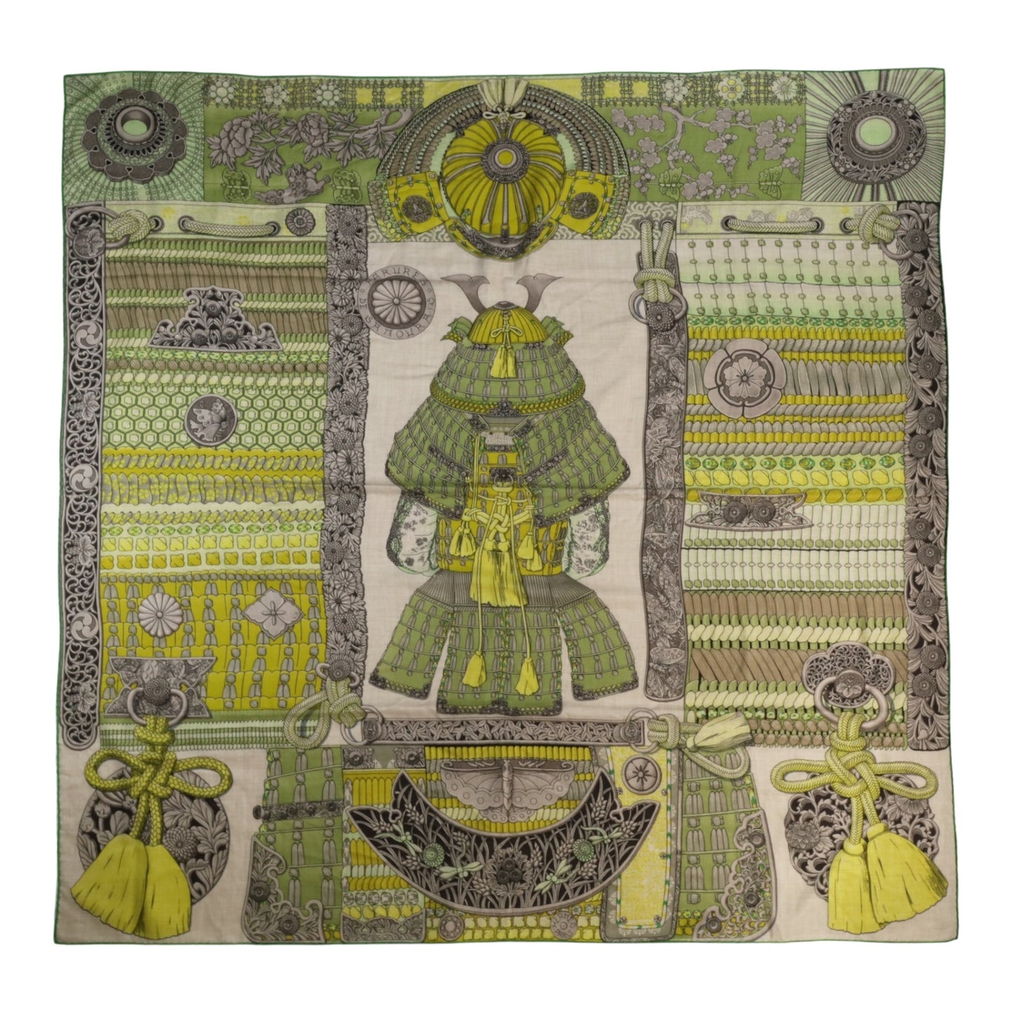 カレジェアン　侍の鎧兜　カシミヤ　グリーン