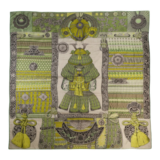 カレジェアン　侍の鎧兜　カシミヤ　グリーン