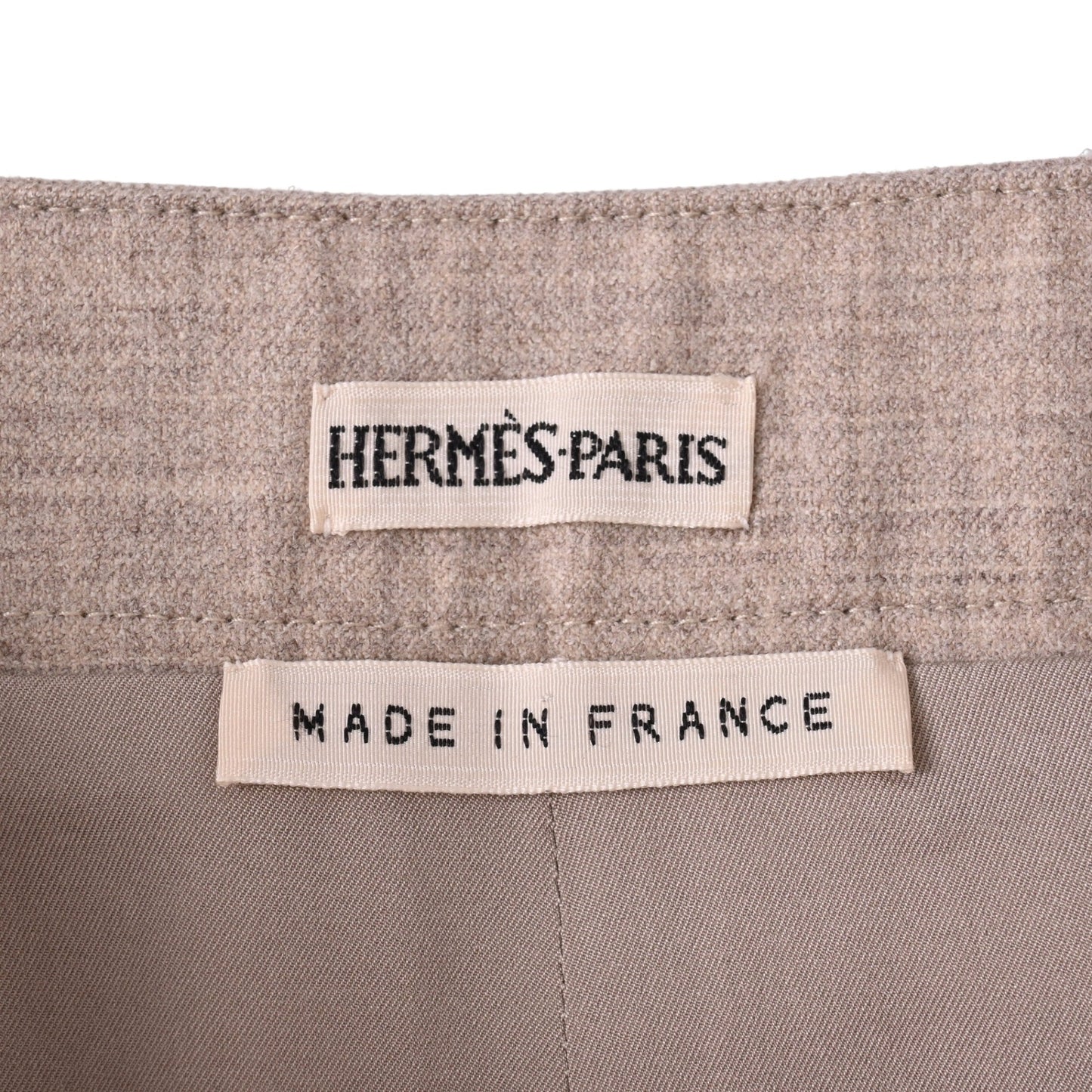 裙子羊毛米色38