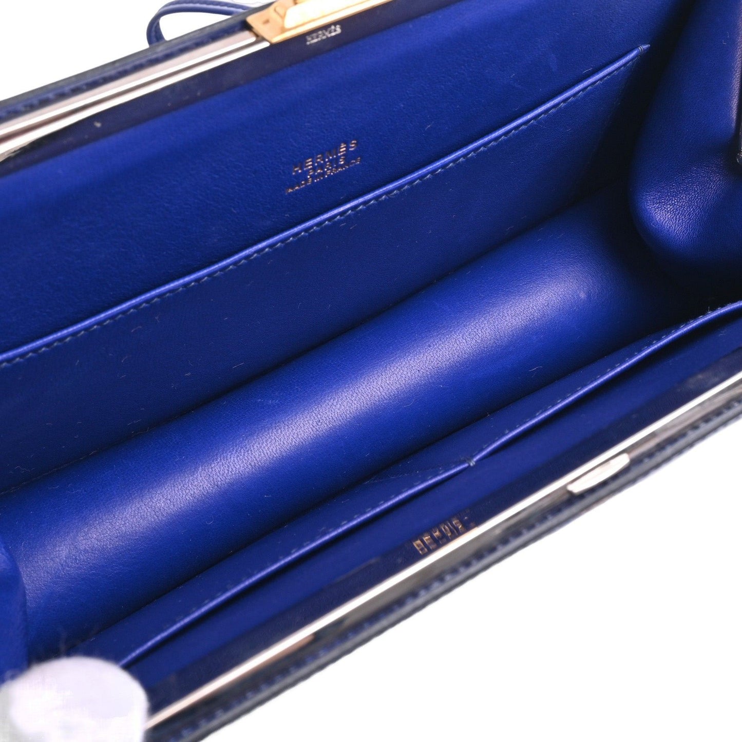 サックアマリース　フランス国旗　ボックスカーフ　ブルー　〇S刻印