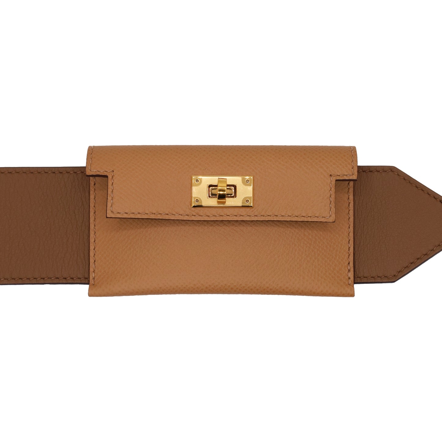 Kelly pocket bandouliereVeauEpsom　VeauSwift Alzan Biscuit GP ZStamp