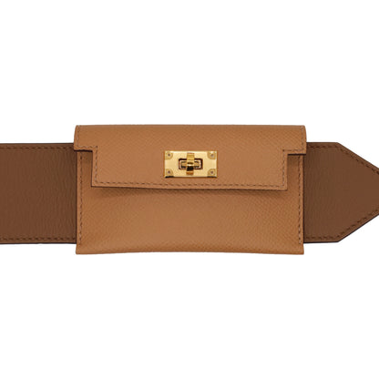 Kelly pocket bandouliereVeauEpsom　VeauSwift Alzan Biscuit GP ZStamp