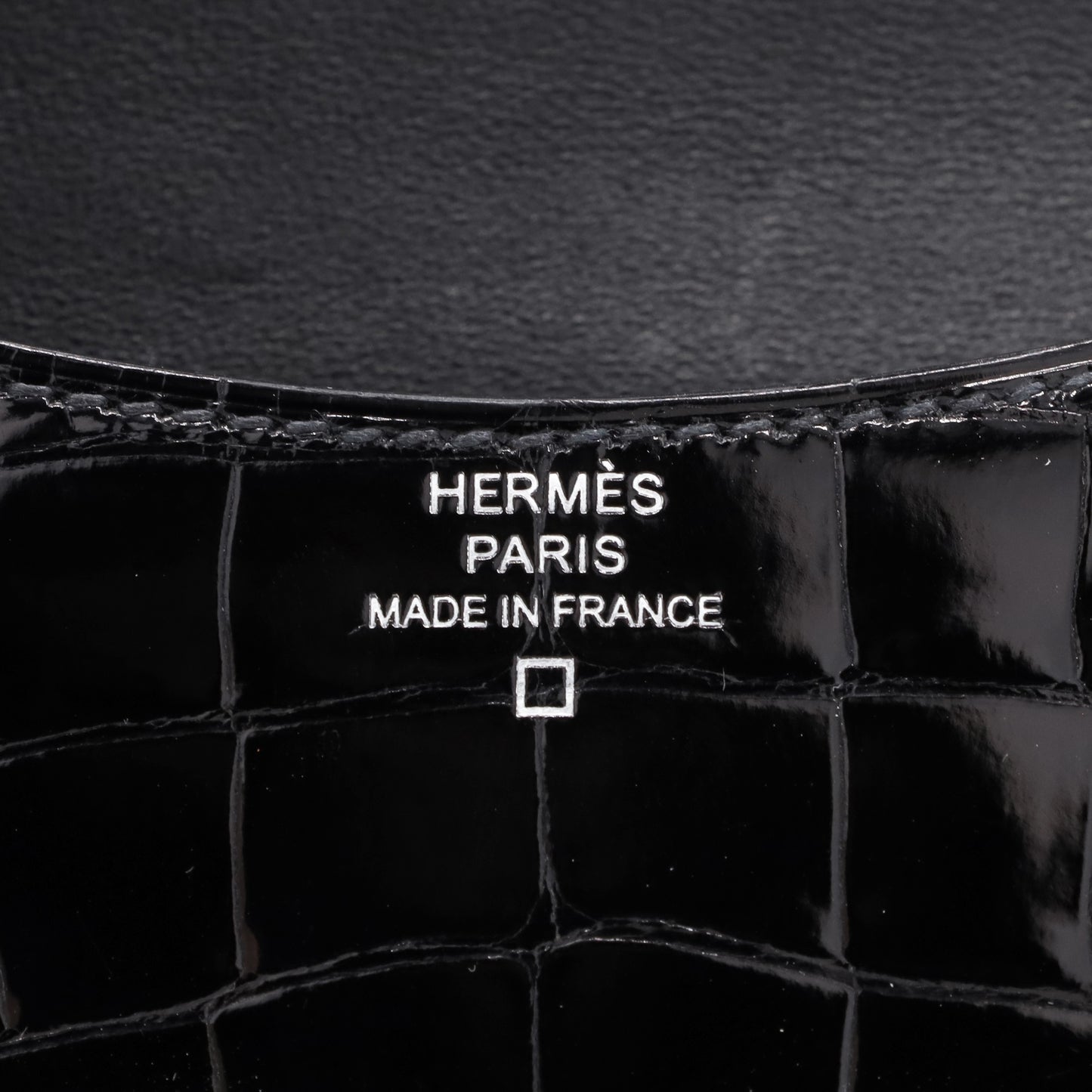 コンスタンススリム　アリゲーター　ブラック　SS　B刻印