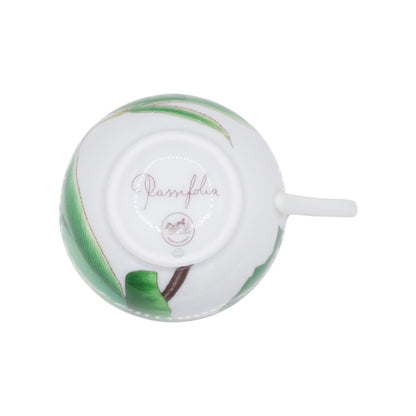 パシフェリア　コーヒーカップ＆ソーサー　ペア　グリーン