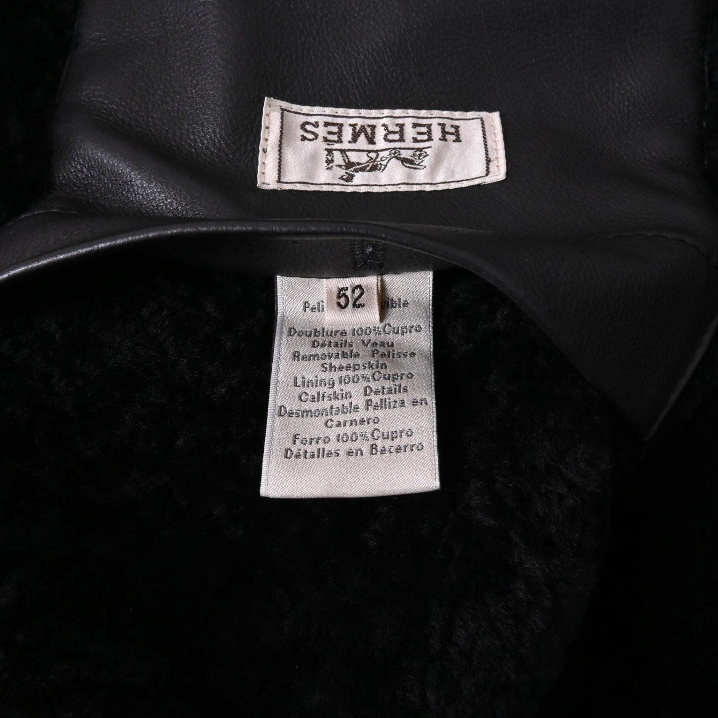 ライナー付きブルゾン　コットン　ネイビー　52