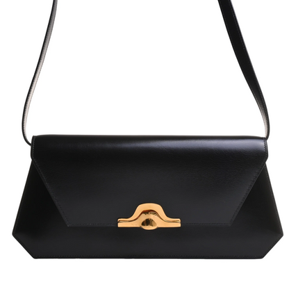 ナポレオン　ショルダーバッグ　ボックスカーフ　ブラック　GP　〇S刻印