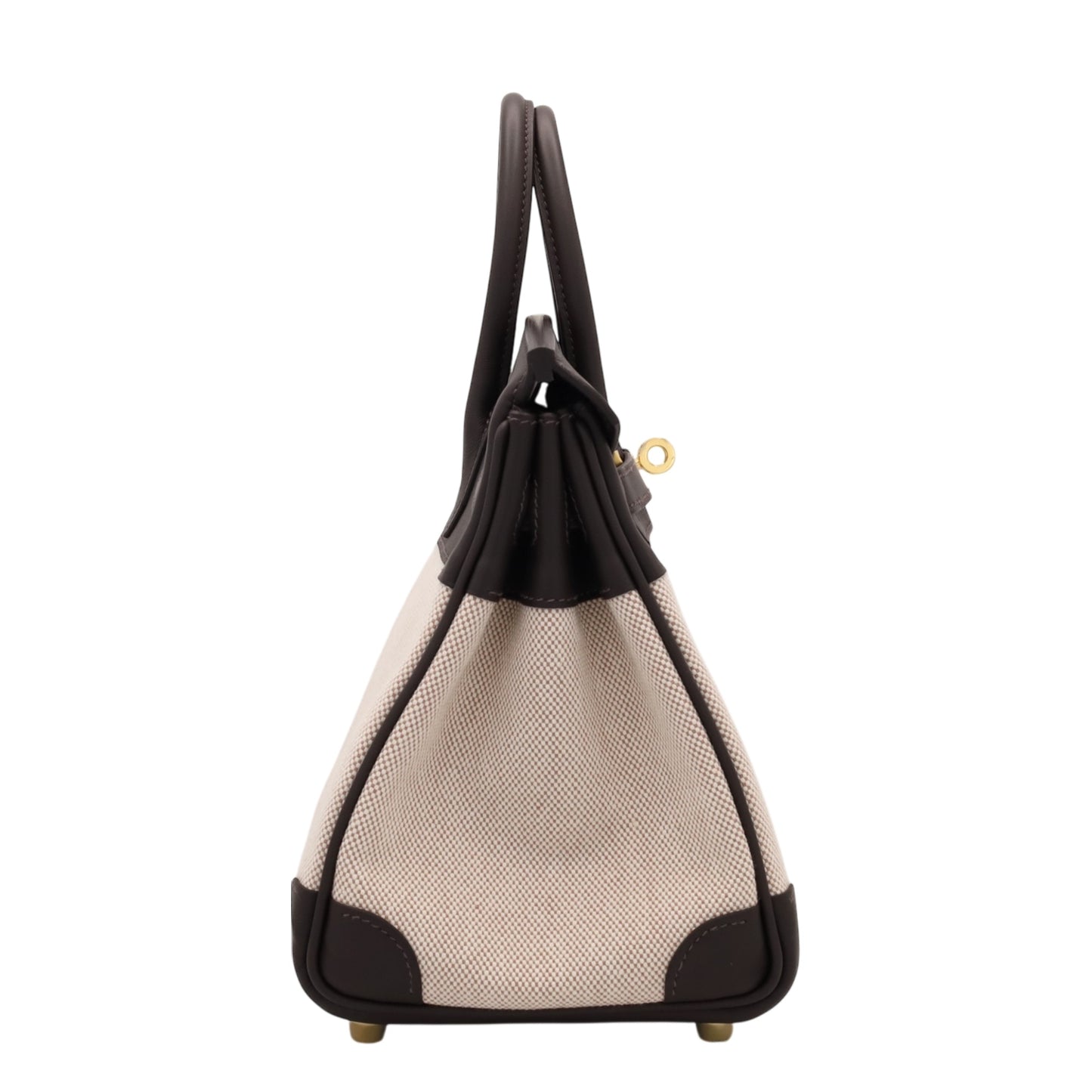 バーキン25　ヴォースイフト　トワルアッシュ　 べブラン　エクリュ　GP　K刻印