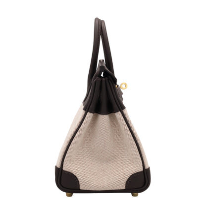 バーキン25　ヴォースイフト　トワルアッシュ　 べブラン　エクリュ　GP　K刻印