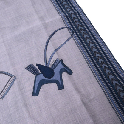 レクタングル　エ・グリ・グリ　カシミヤ　グレー