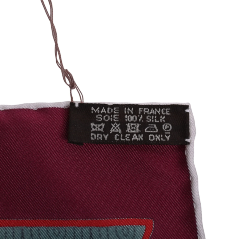 Carre 90: A treasured painter's silk, Bordeaux