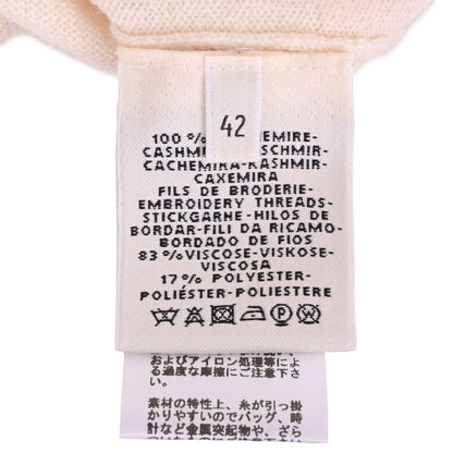 针织剪切和缝制Poste et Cavalerie Cashmere白色红色42