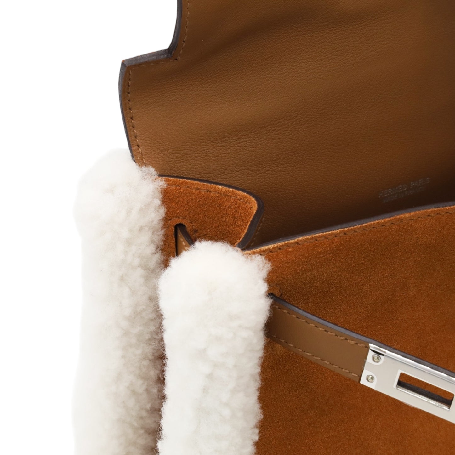 迷你凯莉包 2 泰迪沃斯威夫特木桐灰麂皮本色阿尔赞 SS B 邮票