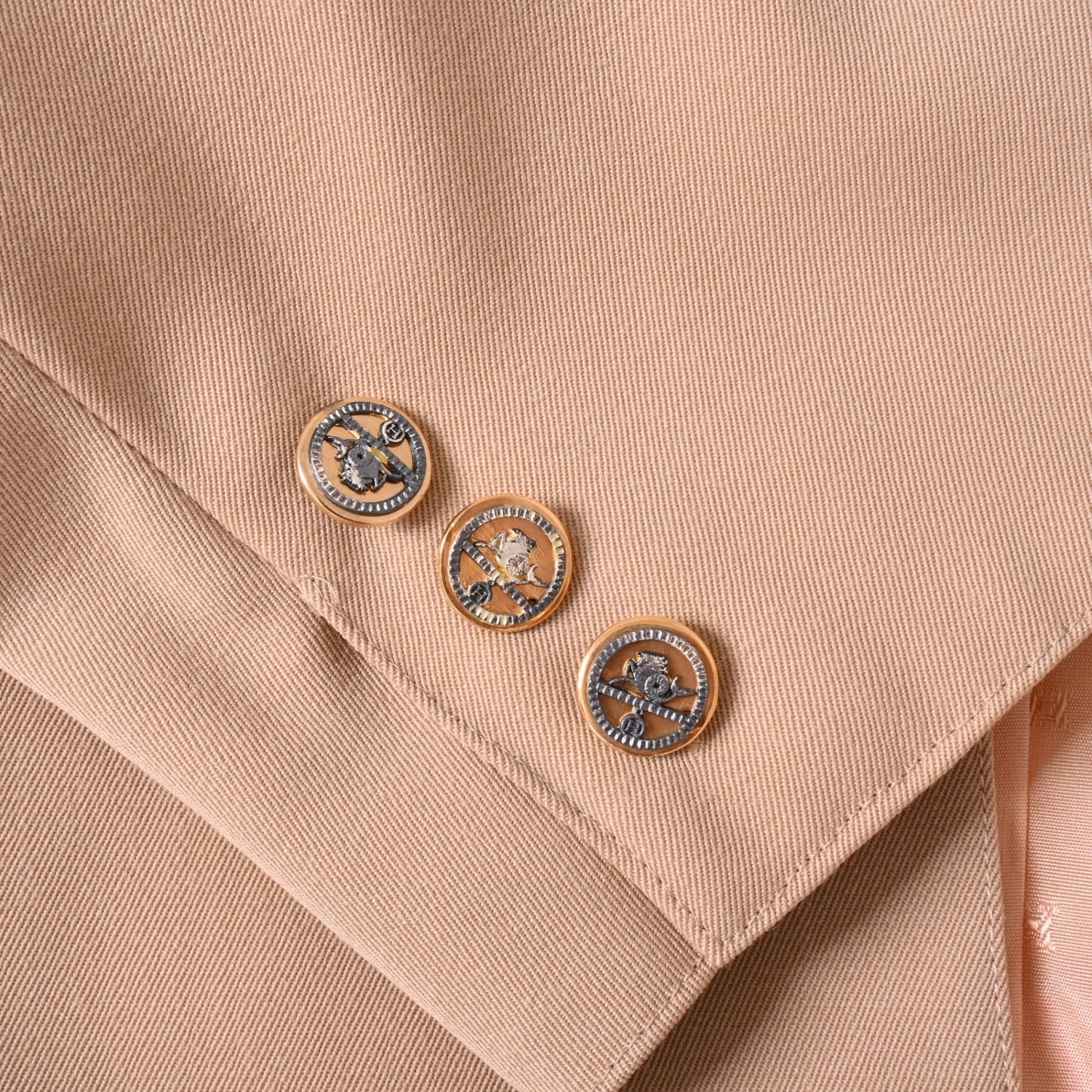 セットアップ　ウール　ベージュ　38