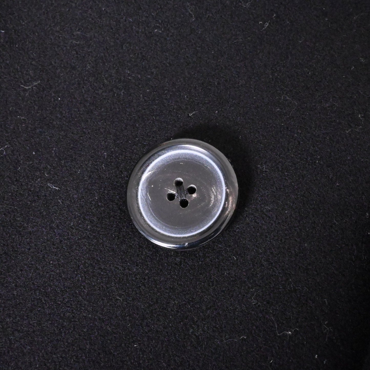 Pコート　ウール　レザー　ブラック　50