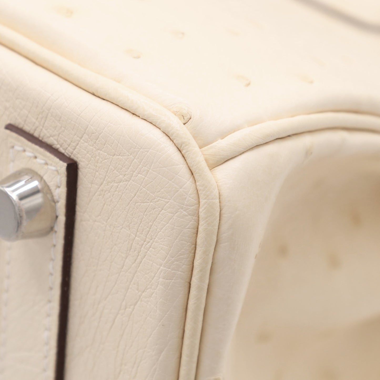 バーキン25　オーストリッチ　ナタ　SS　U刻印