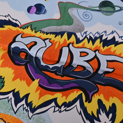 カレ90　THE ALFEE AUBE LIBRE COMME L`ANGE　シルク　マルチカラー