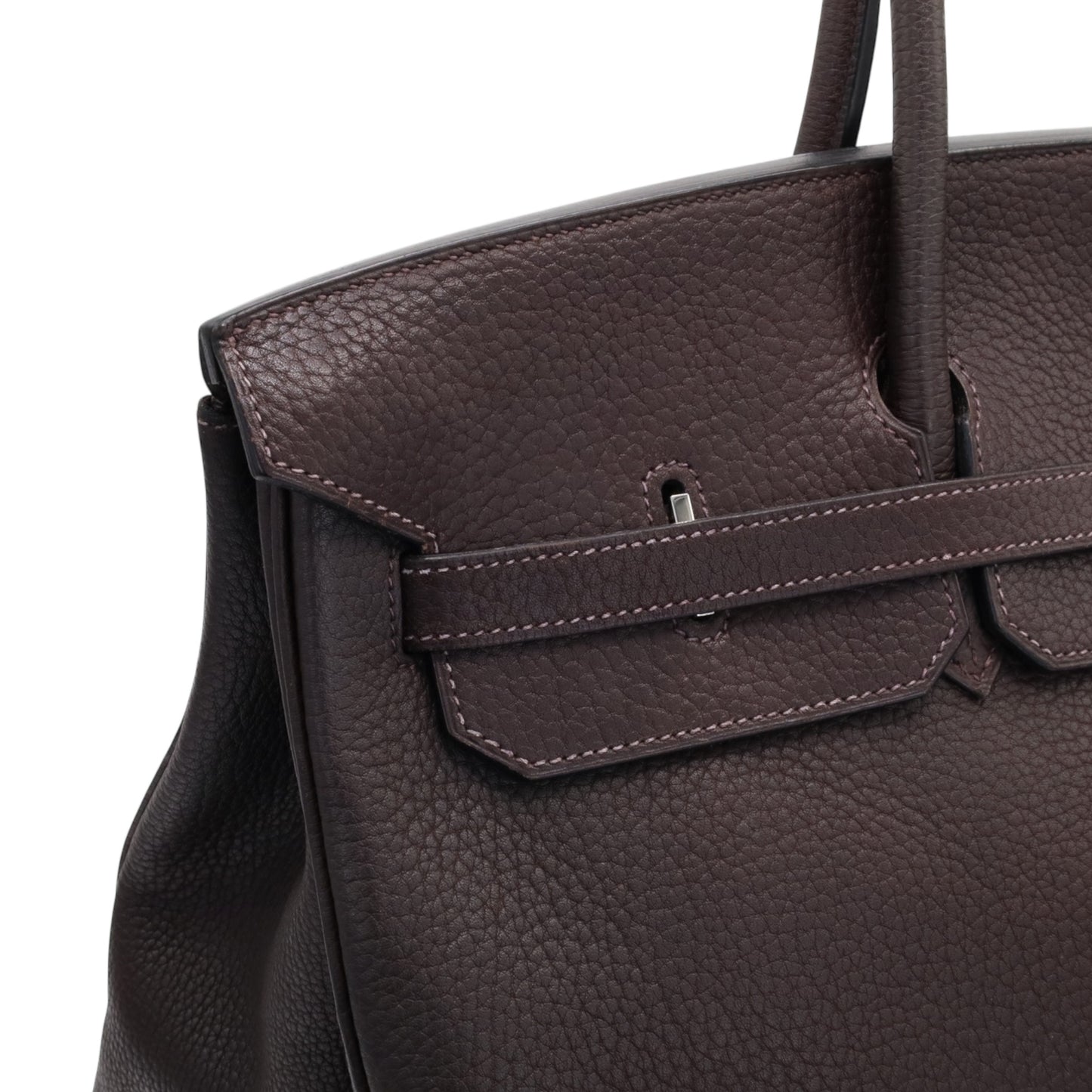 Birkin 45 Long Shoulder Togo Chocolat SS □D stamp