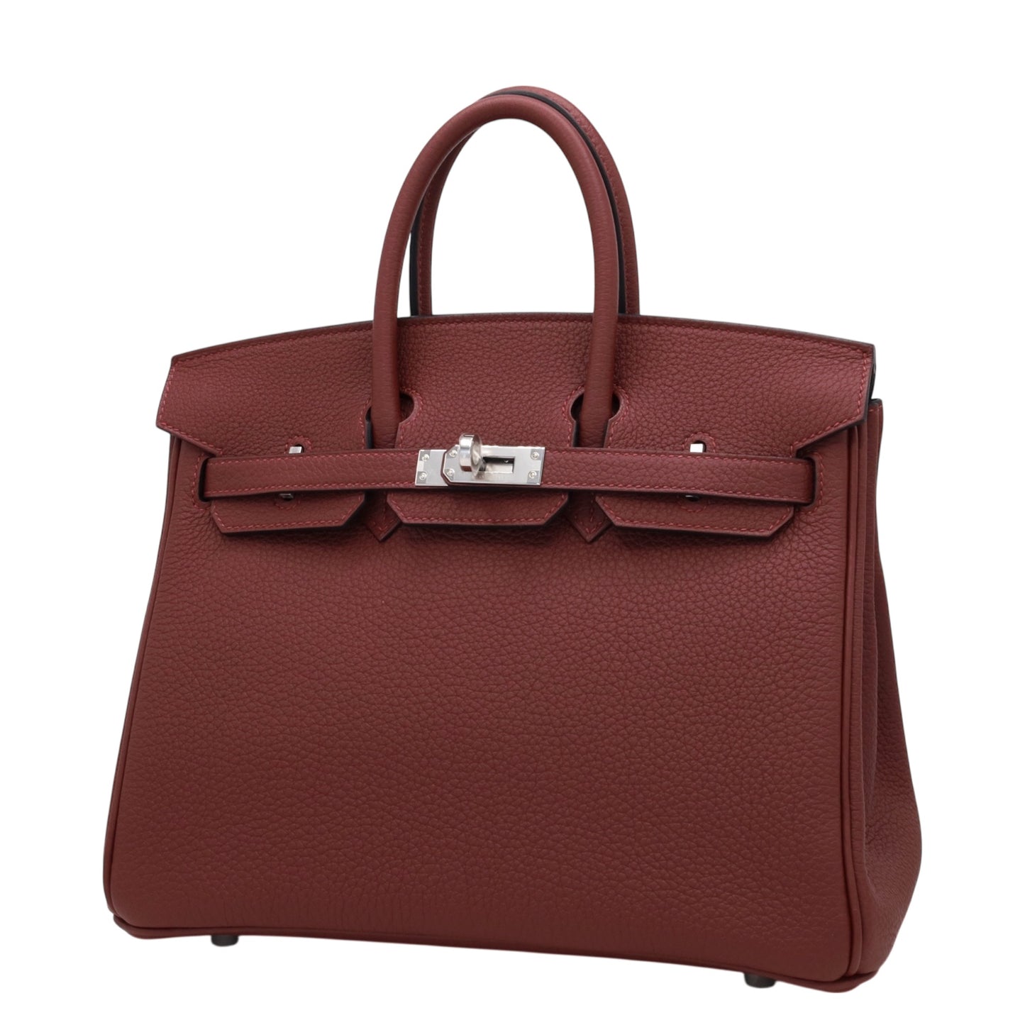 Birkin 25 Togo Rouge Ash SS K stamp