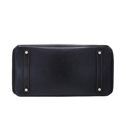 Birkin 35 Gillies Denim Fonce Blue Black SS □PStamp