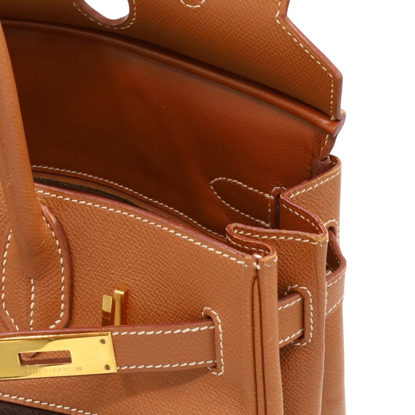 バーキン30　ヴォーエプソン　ハラコ　ゴールド　GP　□D刻印