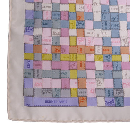 カレ90　BOLDUC AU CARRE　シルク　ホワイト