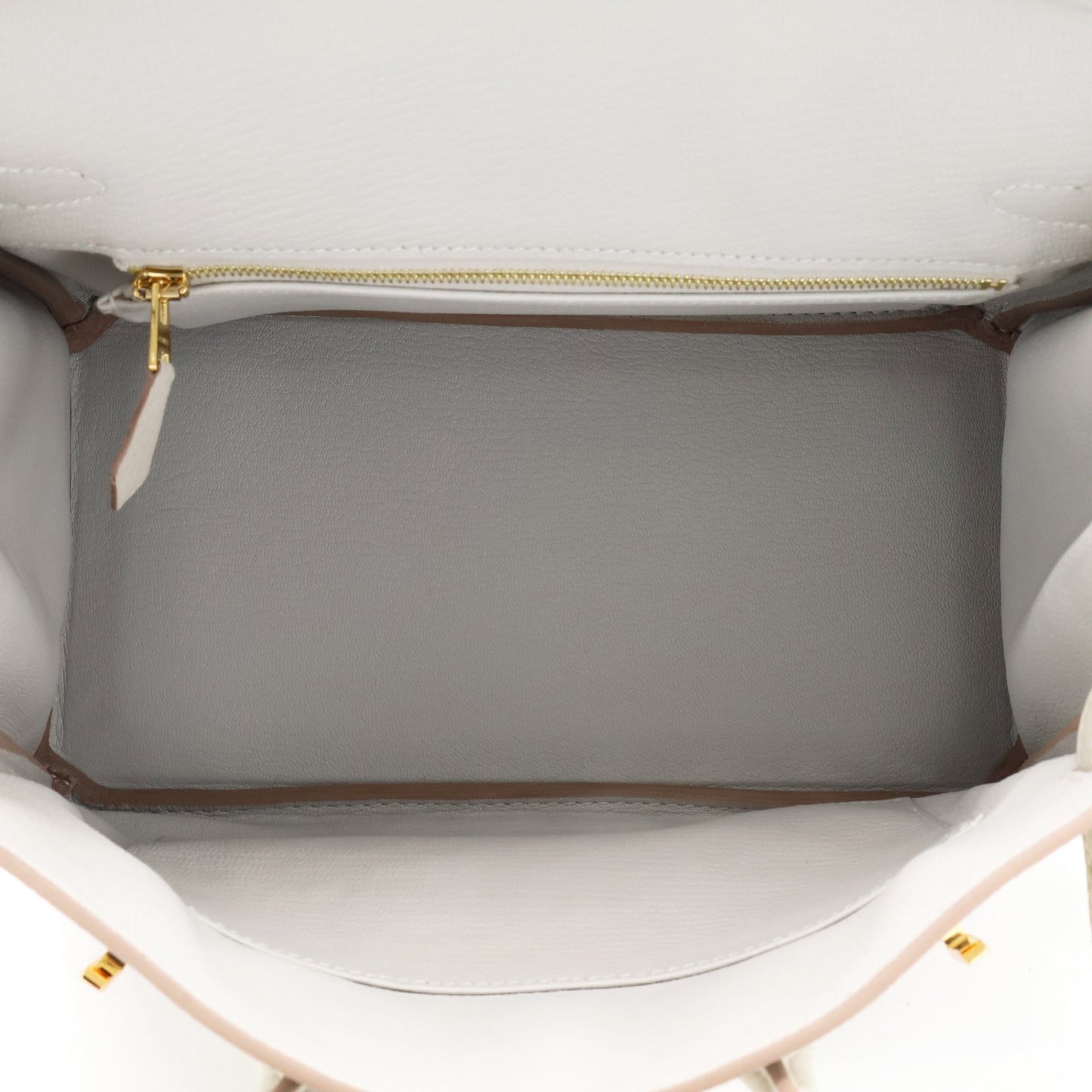 バーキン25　トゴ　パールグレー　GP　K刻印