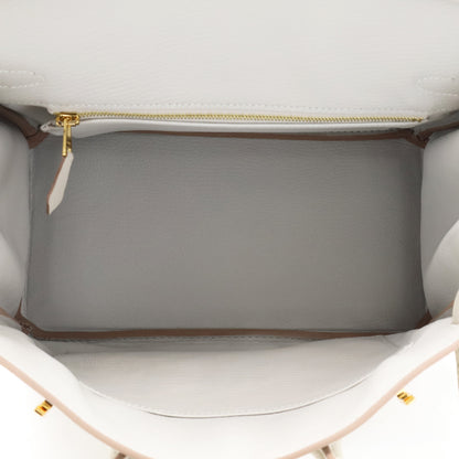 バーキン25　トゴ　パールグレー　GP　K刻印