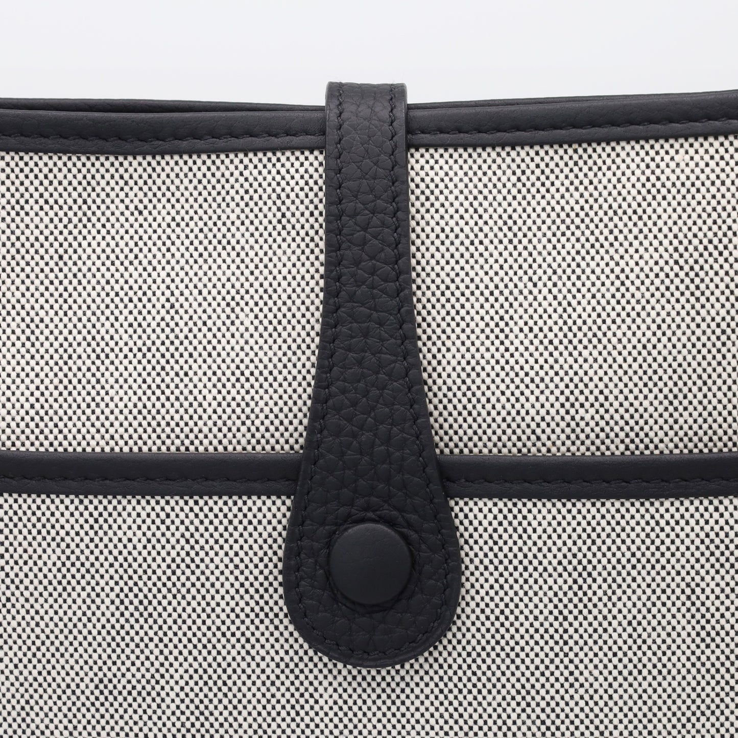 Evelyn 3PM Taurillon Clemence Toile Ash Black J SS KStamp