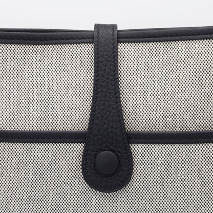 Evelyn 3PM Taurillon Clemence Toile Ash Black J SS KStamp