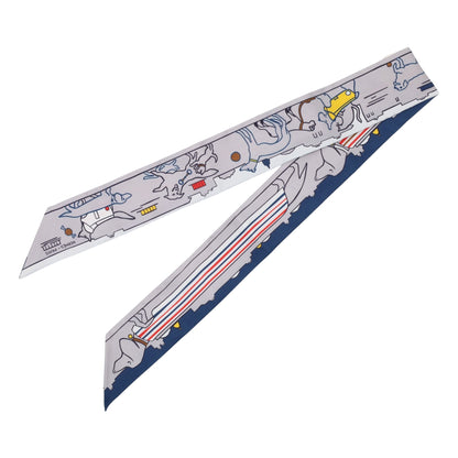 ツイリー　パリジャンの犬　シルク　グレー