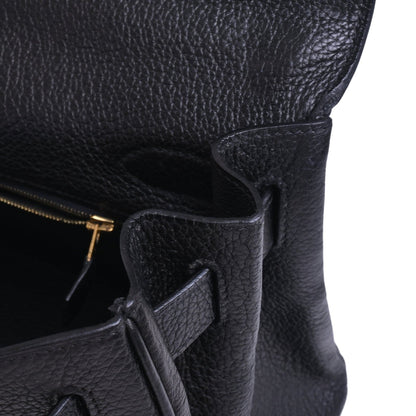 Shoulder Kelly Fringe Togo Black GP □M engraved