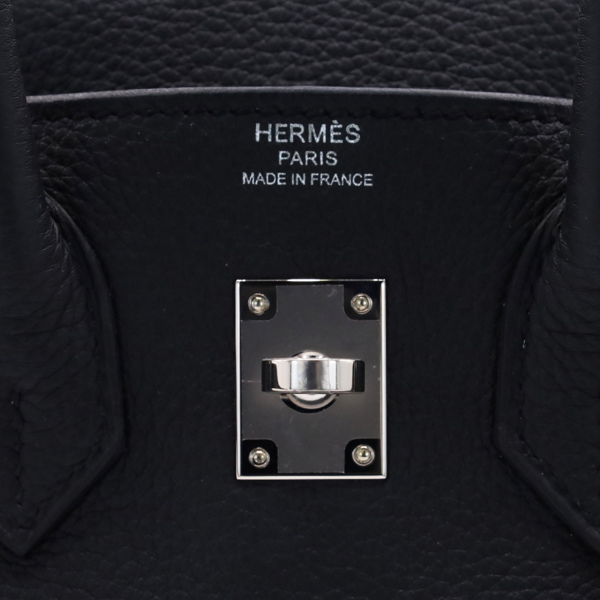 Birkin 25 Togo Black SS KStamp