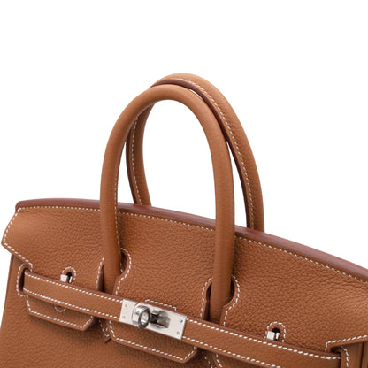 Birkin 25 Togo Gold SS K stamp