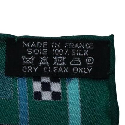 Kare90 Horse saddle and charm silk green