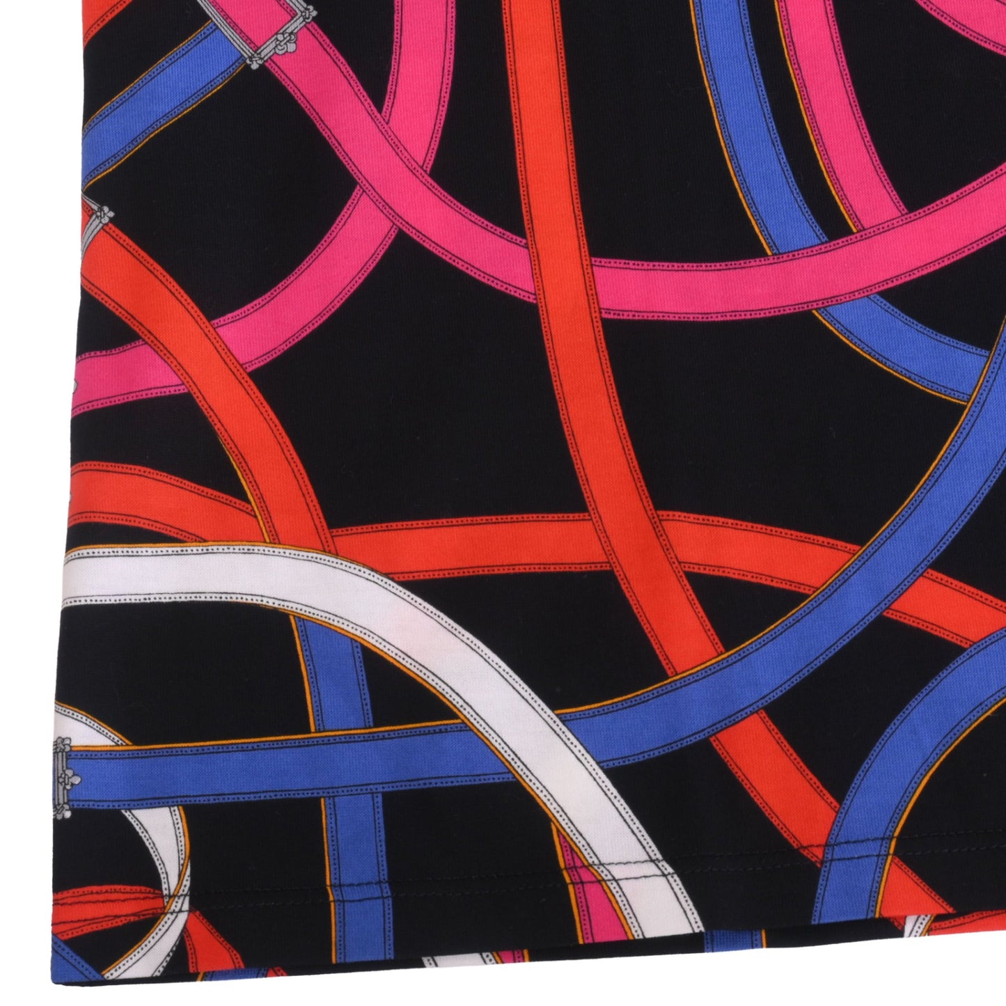 Tシャツ　コットン　マルチカラー　ブラック　38