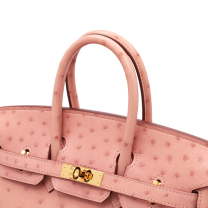 バーキン25　オーストリッチ　テリキュート　GP　B刻印