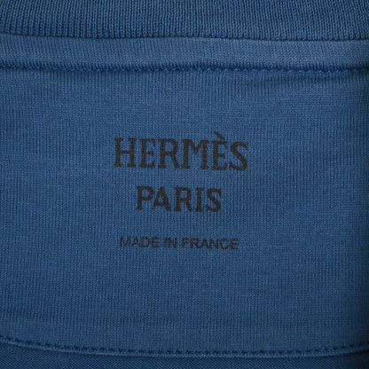 T-shirt, embroidery, cotton, navy, 38