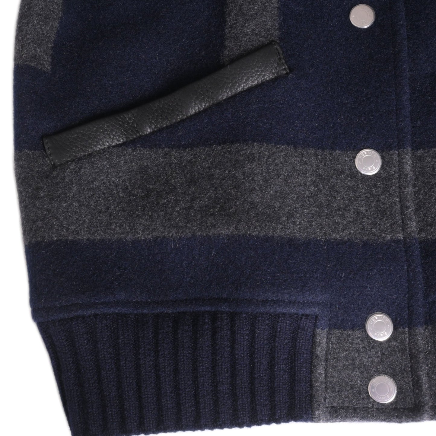 ブルゾン　カシミヤ　ディア　ネイビー　34