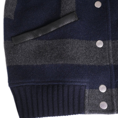 ブルゾン　カシミヤ　ディア　ネイビー　34