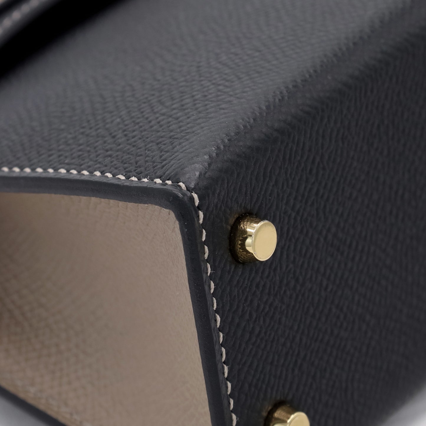 迷你凯莉包 2 个人订单 Vaux Epson 黑色 Griasphalt 香槟金色五金件 W 雕刻