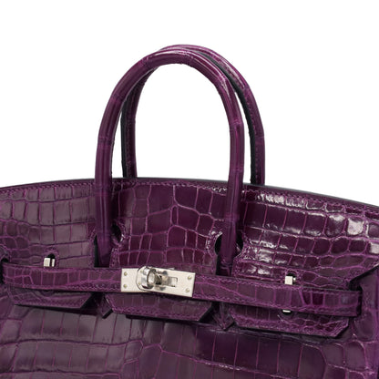 Birkin 25 尼罗紫水晶 SS XStamp