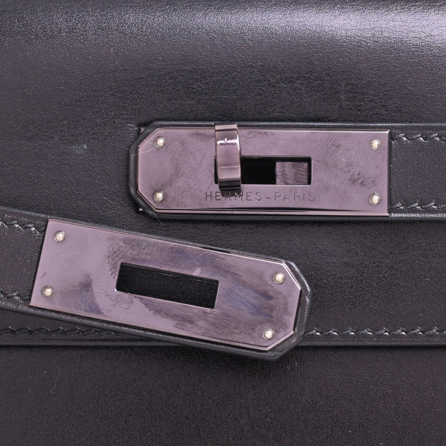 Kelly 32 Box Moonlight Black Ruthenium Metal Fittings □D Engraved