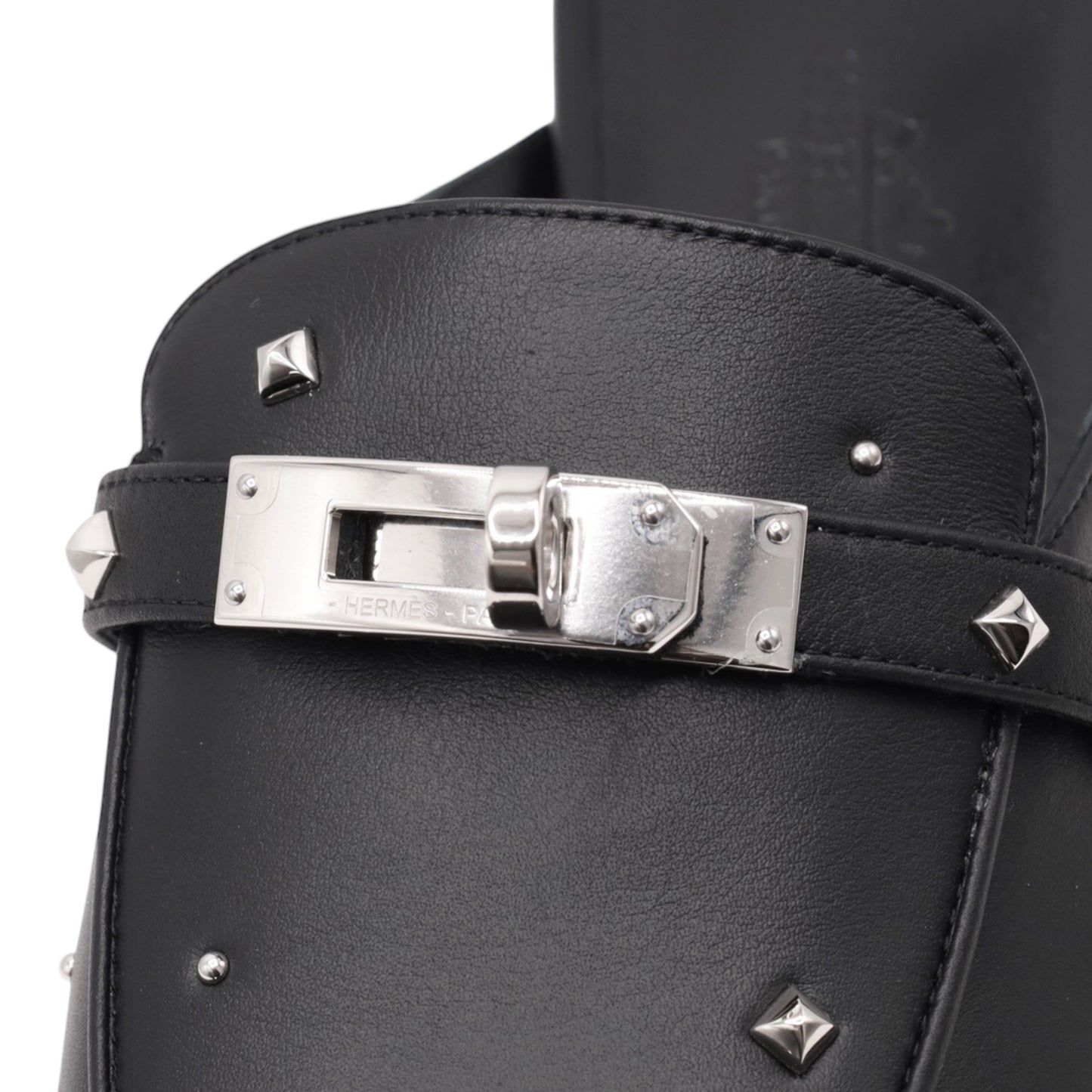 オズ　ミュール　サンダル　メドールスタッズ　ブラック　SS　36