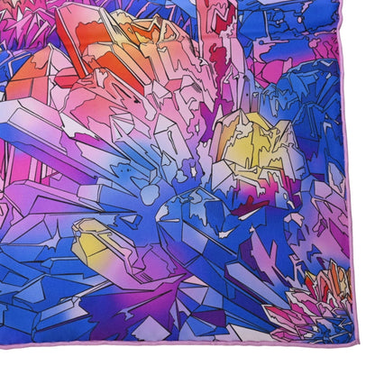 Carre 90 Crystal Valley Scenery Silk Pink